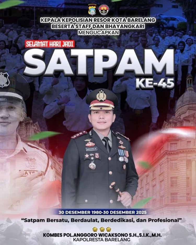 Kapolresta Barelang Ucapkan Selamat Hari Jadi Satpam ke-45