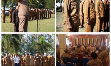 Bupati Aceh Singkil Pimpin Apel Gabungan Awal Tahun, Tekankan Disiplin ASN dan PPPK