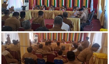 Kepala BPBD Aceh Singkil Laporkan Kerusakan Pascabencana Banjir dalam Rapat Koordinasi Bersama Bupati