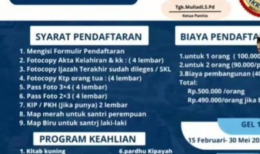 PPDB Pesantren Babussalam Batu Korong Resmi Dibuka, Gelombang Pertama Tahun Ajaran 2026–2027