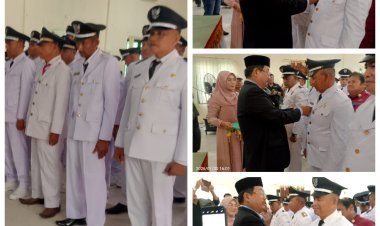 Imeum Mukim dan Kepala Desa Dilantik, Bupati Aceh Singkil Sampaikan Pesan Penting