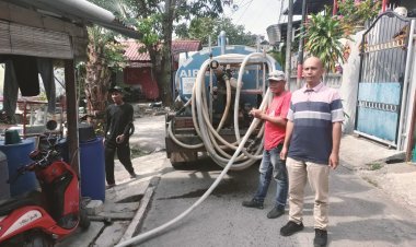 Pengamanan Pendistribusian Air Bersih Hari Ke-8 di Tanjung Sengkuang Berjalan Aman dan Kondusif