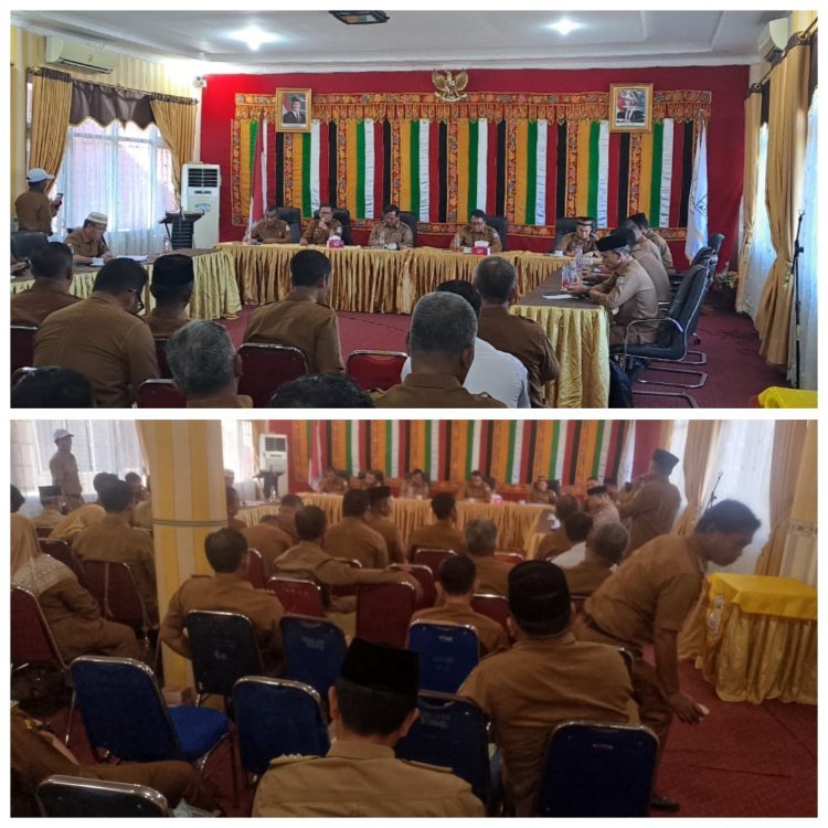 Kepala BPBD Aceh Singkil Laporkan Kerusakan Pascabencana Banjir dalam Rapat Koordinasi Bersama Bupati