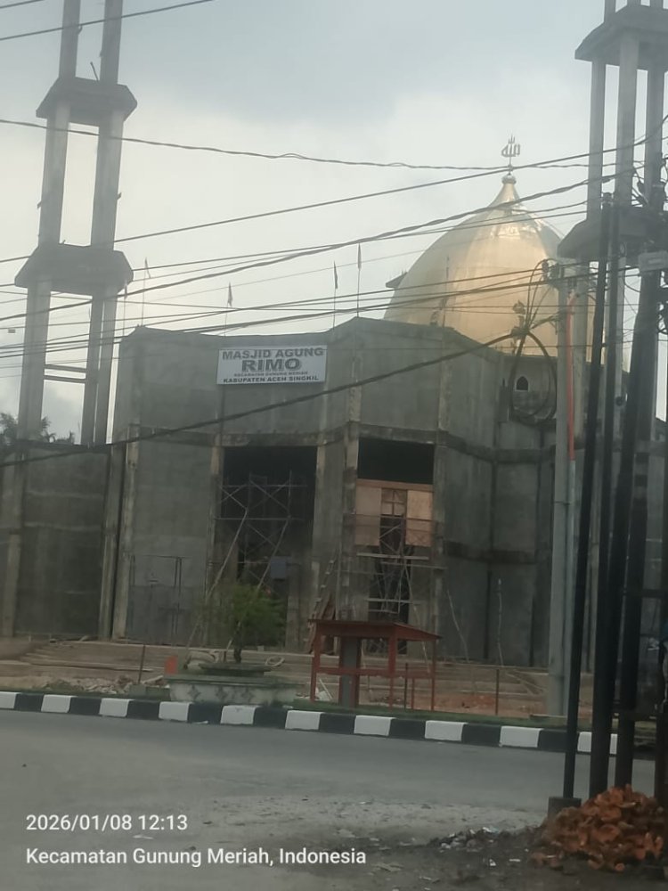VIRAL! Proyek Masjid Molor, Alasan Banjir Dipertanyakan: Addendum Dinas Syariat Islam Aceh Singkil Disorot Publik