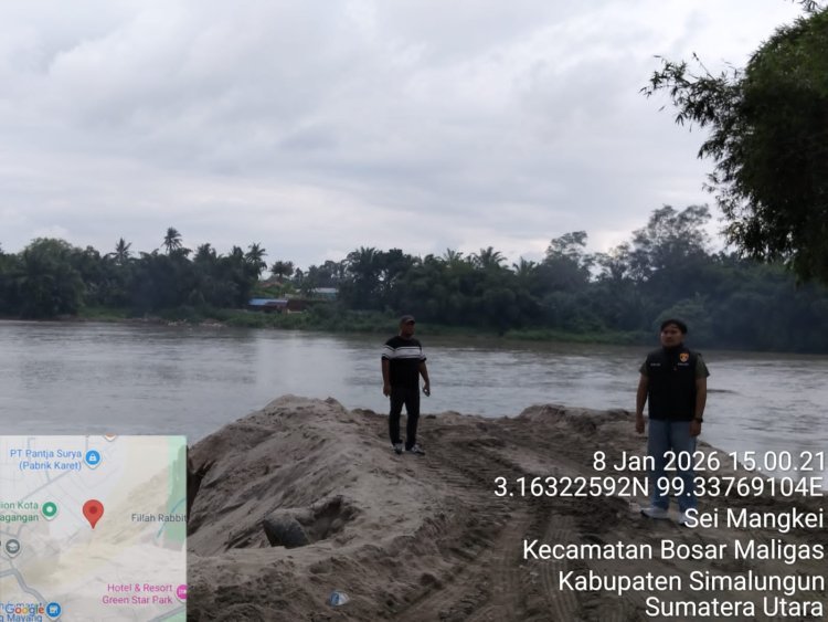 Pidsus Sat Reskrim Polres Simalungun Beraksi, Tanggapi Laporan Masyarakat soal Tambang Ilegal di Sungai Bah Bolon