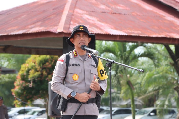 Kapolda Aceh Pimpin Apel di Mapolres Aceh Singkil, Berikan Motivasi dan Apresiasi kepada Personel