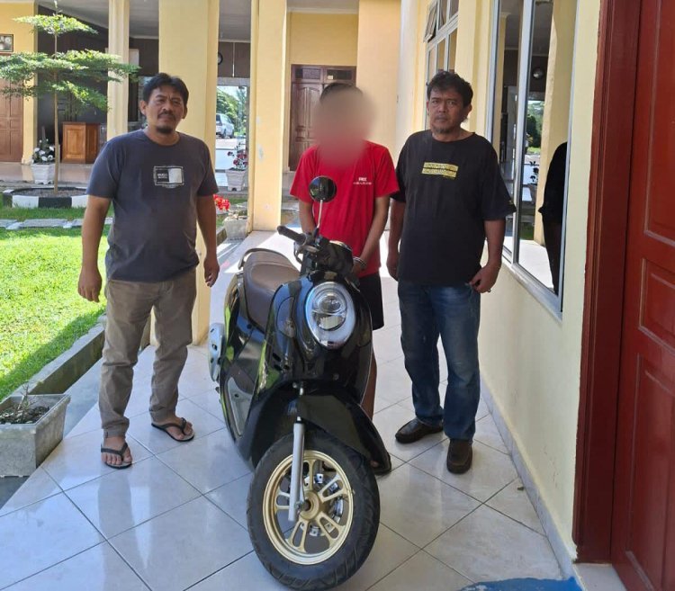 Sat Reskrim Polres Simalungun Berhasil Ringkus Pencuri Sepeda Motor, Pelaku Gasak Motor Teman Sendiri
