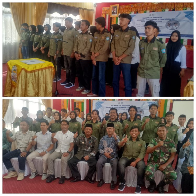 Bupati Aceh Singkil Kukuhkan Pengurus Himmasil, Ajak Mahasiswa Bersinergi Membangun Daerah