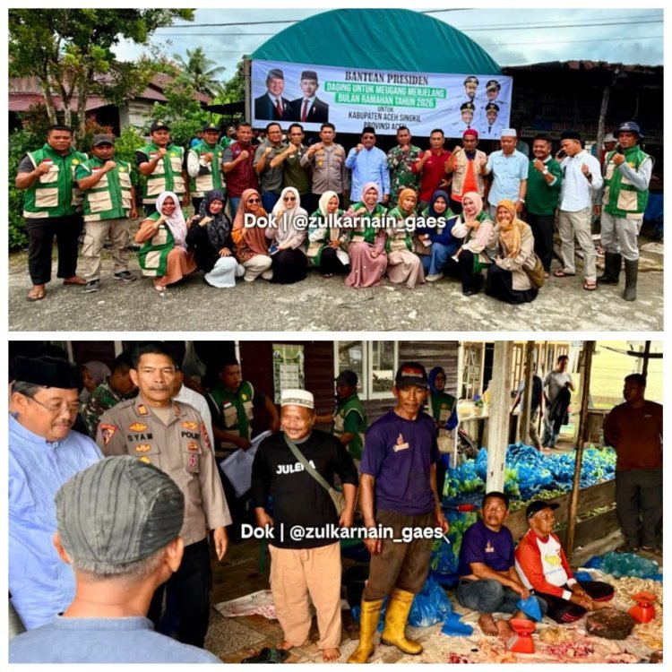 Diduga Terlambat Distribusi, Daging Meugang Banpres di Singkil Utara Diganti dengan Daging Segar