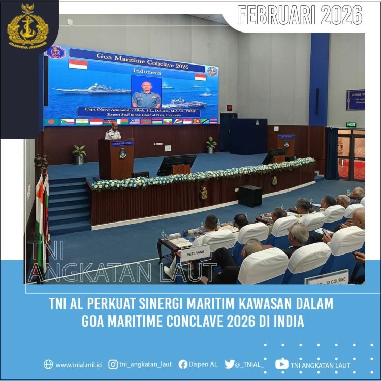 TNI AL Tegaskan Komitmen Jaga Stabilitas Samudera Hindia di Goa Maritime Conclave 2026