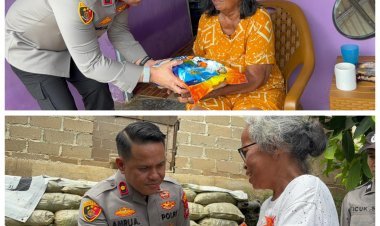 Kapolsek Batu Ampar Salurkan 42 Karung Beras untuk Warga Tanjung Sengkuang di Bulan Suci Ramadan