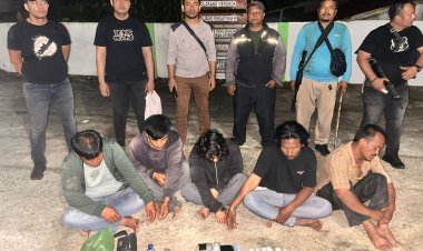 Berawal dari Dumas Masyarakat, Polres Simalungun Gerebek Sarang Narkoba di Ex Galon Pertamina, 5 Tersangka Diringkus!