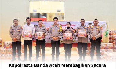 Kapolresta Banda Aceh Bagikan Paket Lebaran untuk Anggota, Wujud Apresiasi dan Kebersamaan