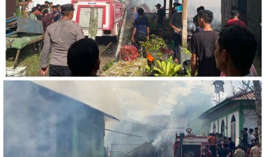 Si Jago Merah Melalap 5 Rumah di Aceh Singkil, Tidak Ada Korban Jiwa