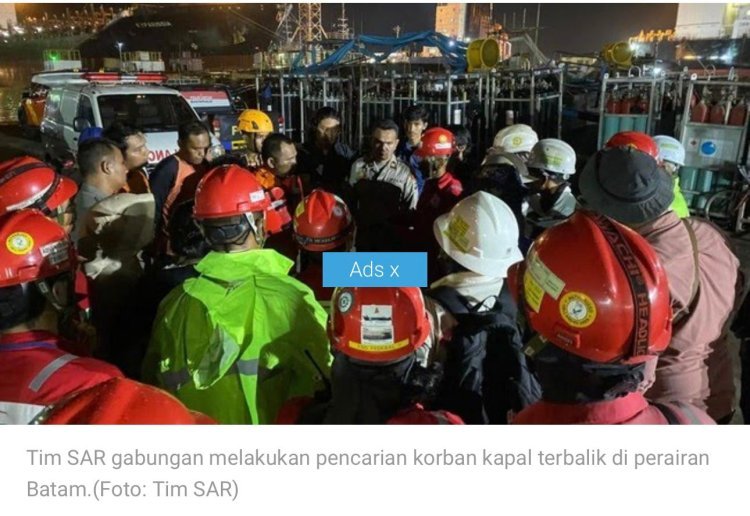 Tugboat Terbalik di Perairan ASL Batam, 3 ABK Tewas dan 1 Masih Hilang, Perusahaan Tanggung Seluruh Biaya Korban