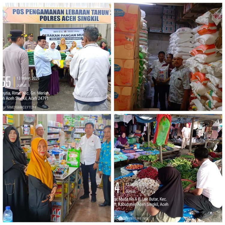 Gerakan Pangan Murah dan Sidak Satgas Saber Pangan Digelar di Aceh Singkil Jelang Idul Fitri 1447 H