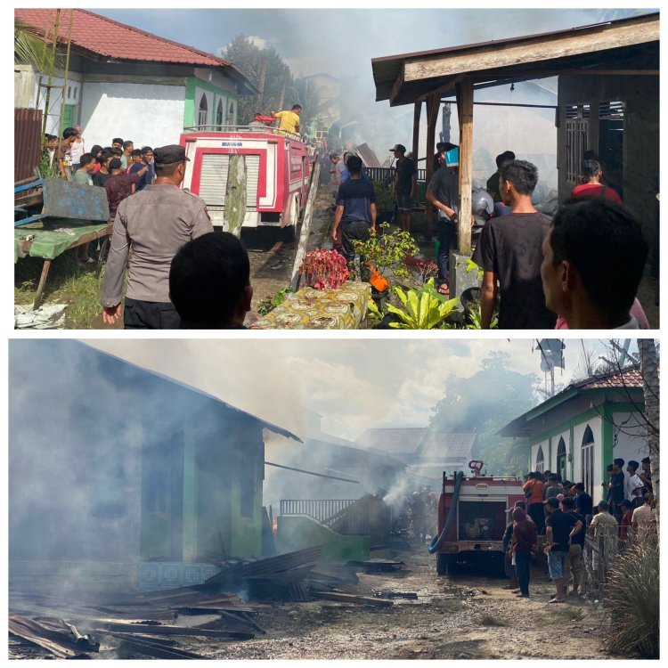 Si Jago Merah Melalap 5 Rumah di Aceh Singkil, Tidak Ada Korban Jiwa