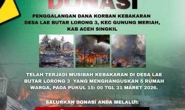 Peduli Sesama, Pemuda Desa Lae Butar Galang Donasi untuk Korban Kebakaran