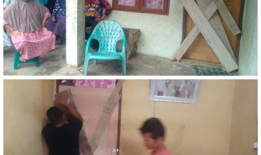 Diduga Langgar KUHP, Warga Siompin Pasang Plang di Rumah Orang Tanpa Izin