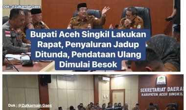 Penyaluran Jadup Ditunda, Pemkab Aceh Singkil Mulai Pendataan Ulang Korban Bencana