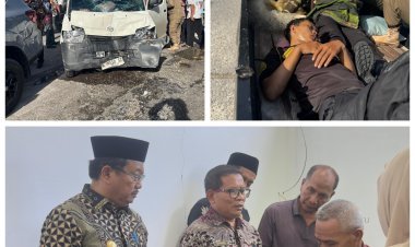 BREAKING NEWS Bupati Aceh Singkil Jenguk Wakil Bupati Usai Insiden Kecelakaan di Depan Kantor Bupati