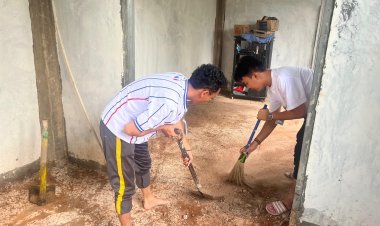 Rutan Batam dan UPT Pemasyarakatan Kompak Bersihkan Masjid Syahrom Ba’dawi