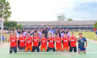 Rutan Batam Sabet Juara 1 Voli di Pekan Olahraga UPT Pemasyarakatan se-Kepri