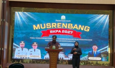 Musrenbang Provinsi Aceh 2026 Resmi Dibuka, Gubernur Mualem Tekankan Sinergi Pembangunan Daerah
