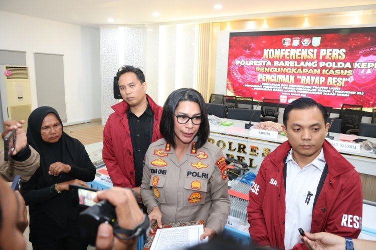 Kapolda Kepri Pimpin Rilis Kasus Pencurian dengan Pemberatan di Fasilitas Umum