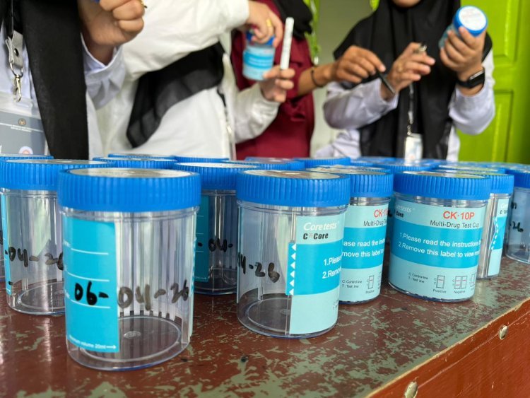 Tak Ada Ruang untuk Narkoba! Rutan Singkil Lakukan Tes Urine, Begini Hasilnya