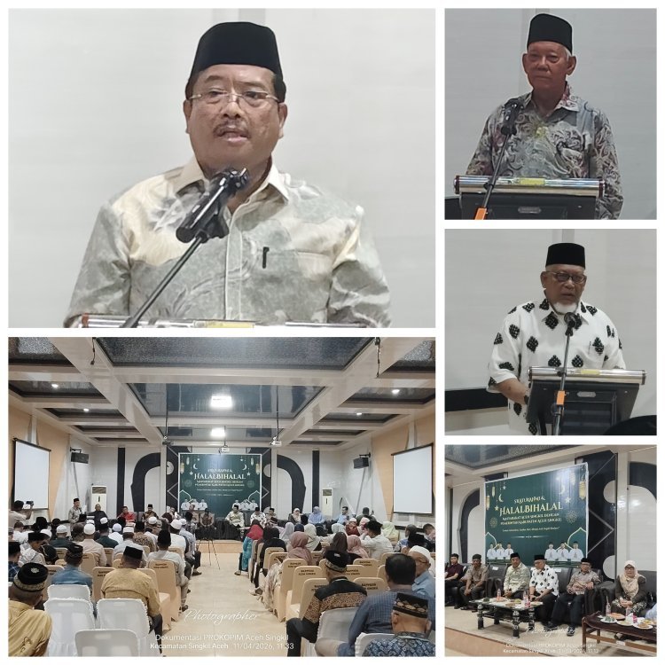 Silaturahmi dan Halal Bihalal, Pemkab Aceh Singkil Ajak Masyarakat Perkuat Persatuan Menuju Daerah Madani