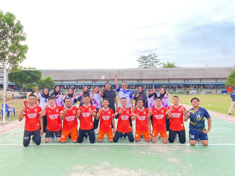 Rutan Batam Sabet Juara 1 Voli di Pekan Olahraga UPT Pemasyarakatan se-Kepri