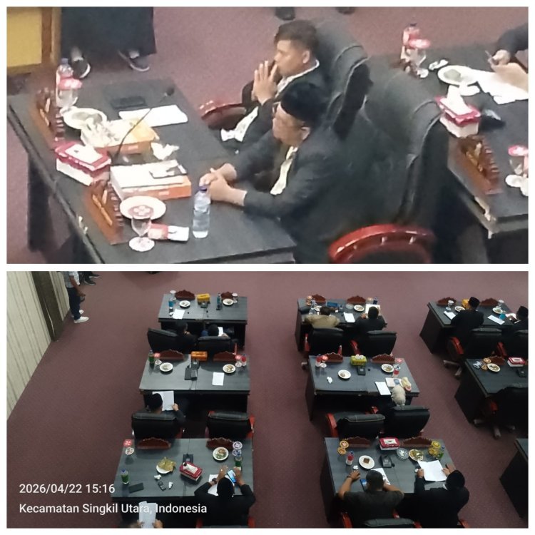 LKPJ Bupati Aceh Singkil Disetujui DPRK, Sidang Berlangsung Tertib dan Aman