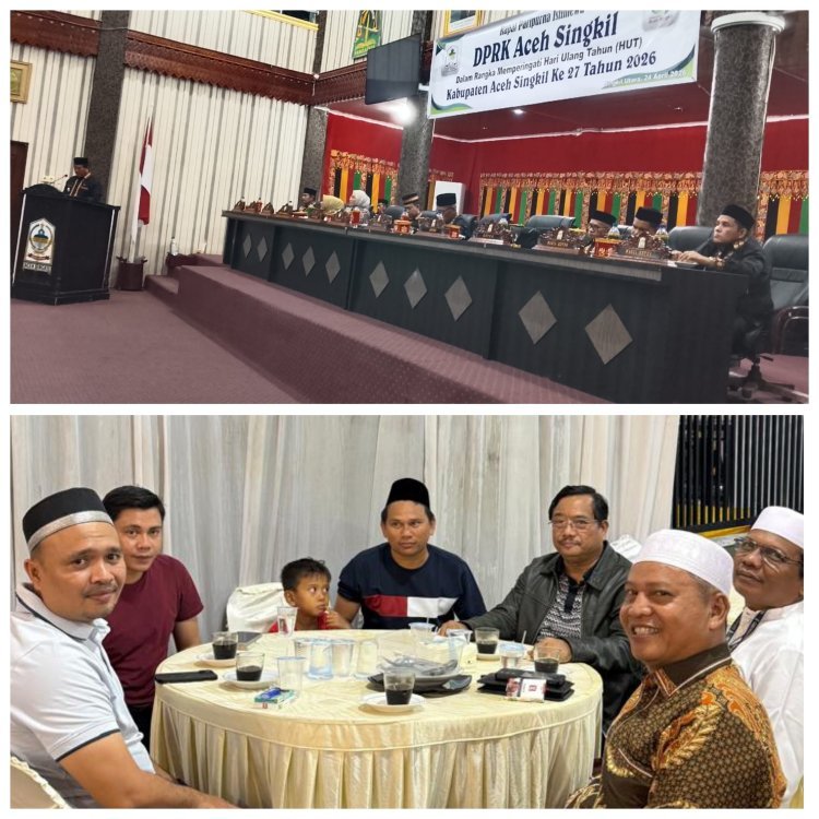 Rapat Istimewa HUT ke-27 Aceh Singkil, Eksekutif–Legislatif Kompak Dorong Pembangunan Daerah