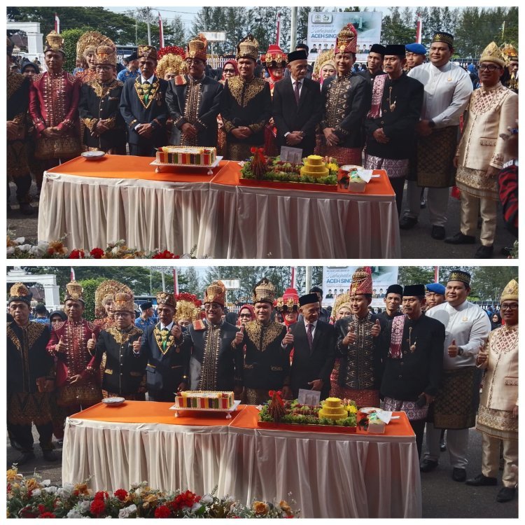 Perayaan HUT ke-27 Aceh Singkil Ditandai Potong Tumpeng, Penuh Doa dan Harapan