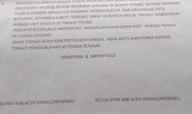 SPSI Aceh Singkil Sampaikan 7 Poin Permohonan, Pemkab dan DPRK Setujui Langkah Strategis Ketenagakerjaan