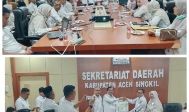 Kabupaten Aceh Singkil Raih Penghargaan Kementerian Kesehatan atas Capaian Sanitasi Total Berbasis Masyarakat