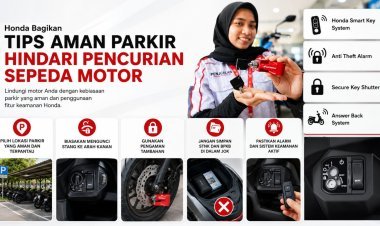 Waspada Curanmor, Honda Imbau Pengguna Sepeda Motor Terapkan Parkir Aman