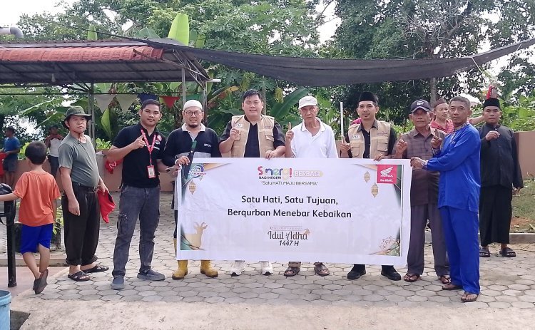 Capella Honda Kepri Tebar Kepedulian Iduladha, Salurkan Hewan Kurban ke Masjid Al Multazam