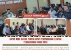 Bupati Aceh Singkil Pimpin Rapat Pengendalian Kegiatan Pembangunan Tahun 2026