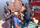 Ditpolairud Polda Aceh Bantu Evakuasi Jenazah ABK KM Emirates yang Meninggal Saat Melaut