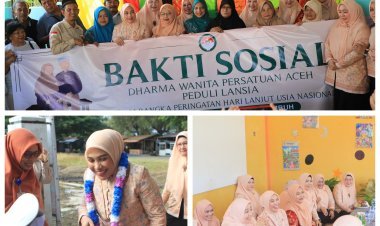 DWP Aceh Salurkan Bantuan untuk 60 Lansia Korban Kebakaran di Lhokseumawe
