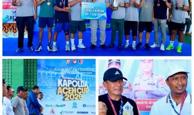 Tim Kodam Iskandar Muda Juarai Turnamen Tenis Kapolda Aceh Cup 2026