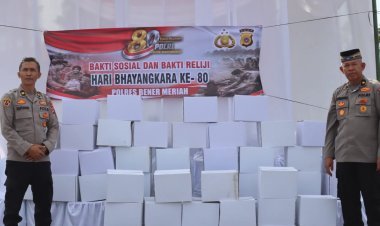 Kapolres Bener Meriah Salurkan Bantuan Sosial dan Santunan, Perkuat Kepedulian di Hari Bhayangkara ke-80