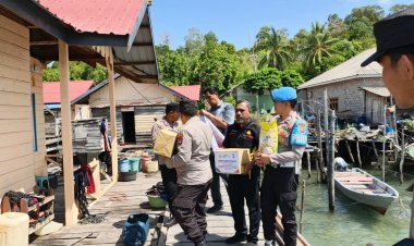 Wujud Kepedulian HUT Bhayangkara ke-80, Polri Bantu Warga Terdampak Kebakaran di Senayang