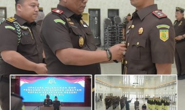 Syahron Hasibuan Resmi Dilantik sebagai Kajari Aceh Singkil, Kajati Aceh Tekankan Integritas dan Profesionalisme