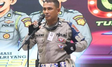 Bripda  Nanda Karmila Juara stand Up Komedi Bhayangkara Fest 80