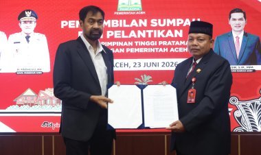 Gubernur Aceh Lantik Dr. Misran Fuadi sebagai Kepala Dinas Syariat Islam Aceh