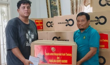Panglima Korps Marinir Salurkan 1.200 Pasang Sepatu untuk Siswa Terdampak Bencana di Aceh melalui Majelis Dikdasmen dan PNF PWM Aceh