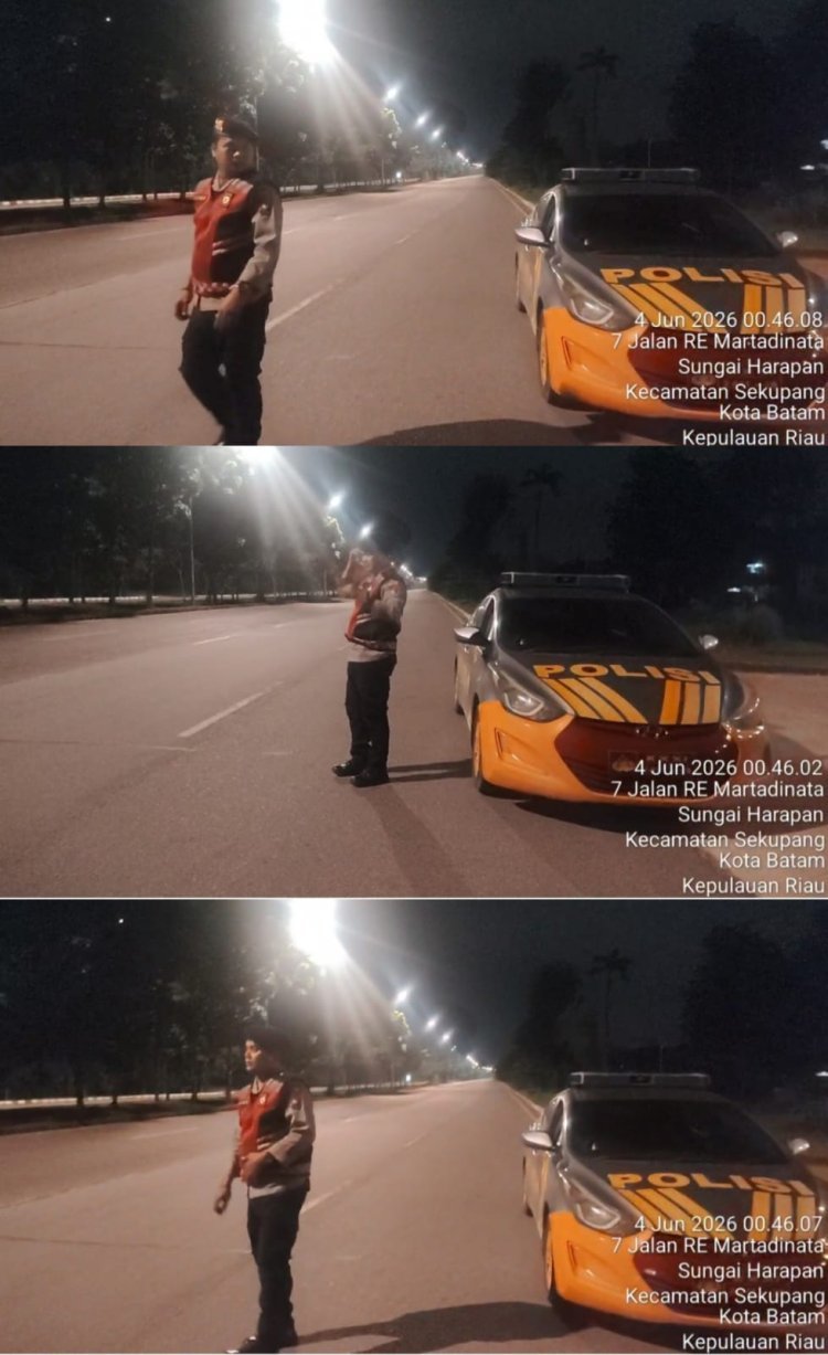 Polsek Sekupang Intensifkan Patroli Dini Hari, Antisipasi Balap Liar dan Kejahatan Jalanan